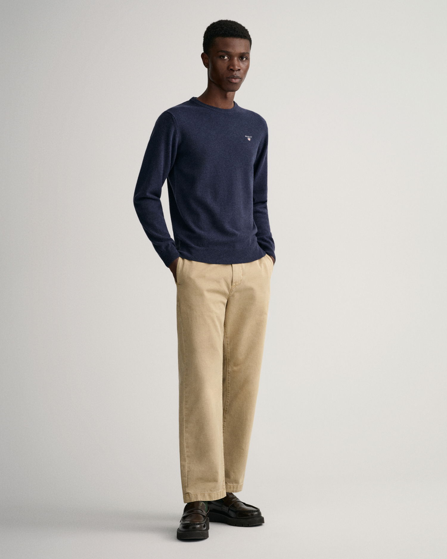 Super Fine Lambswool Crew Neck Sweater