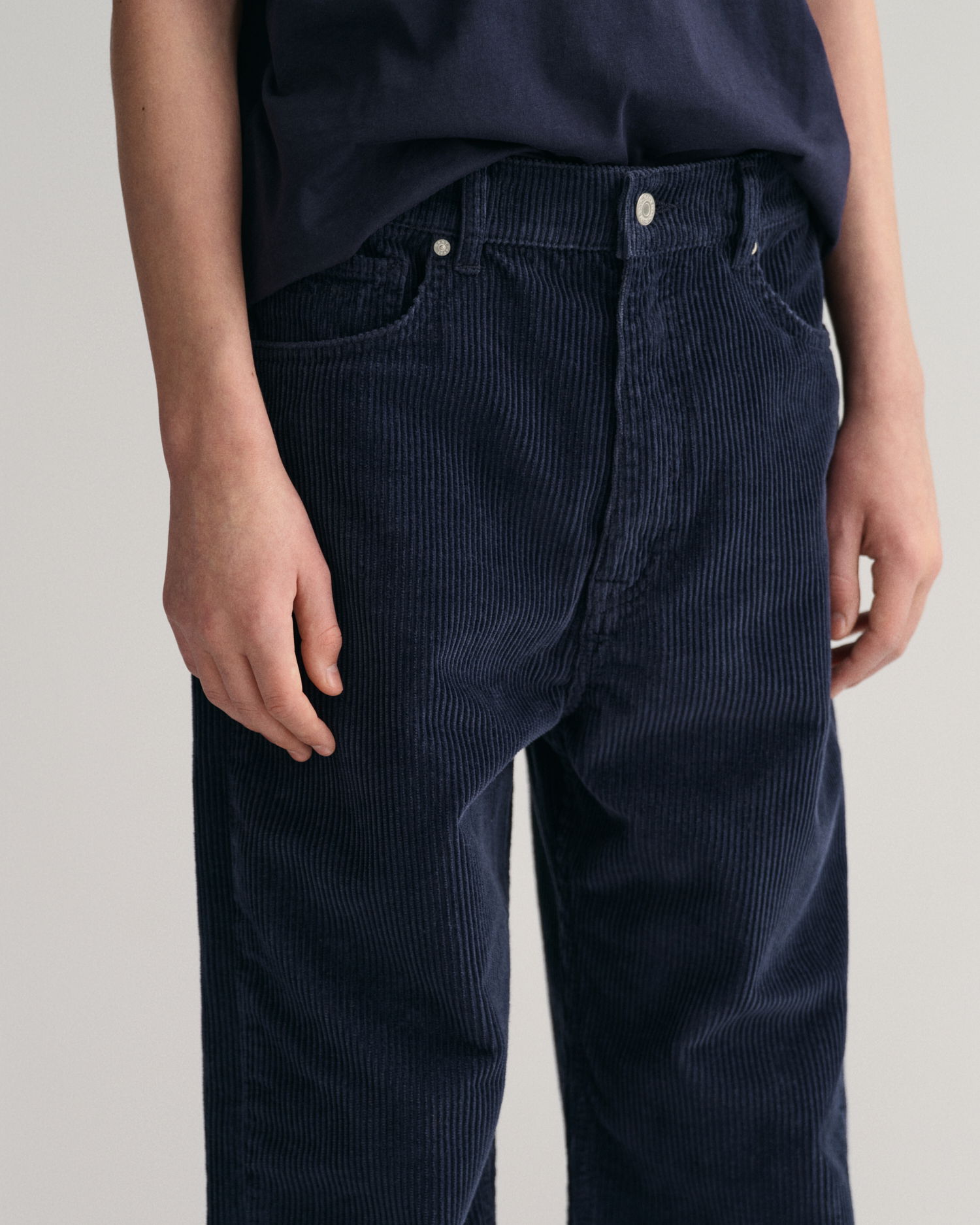 Tenåringsgutter Loose Fit Corduroy-bukser 
