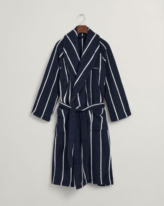 Unisex Stripete Morgenkåpe