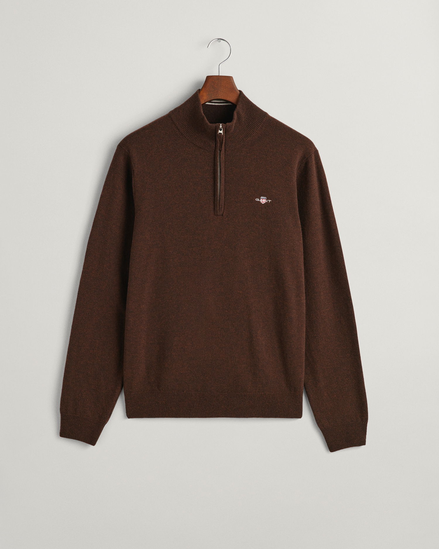 SUPERFINE LAMBSWOOL HALF ZIP