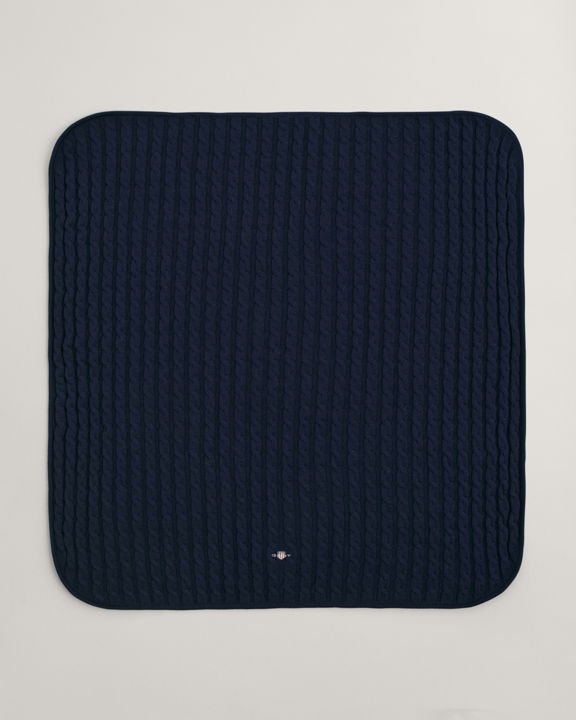 Baby Shield Cotton Cable Knit Teppe