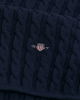 Baby Shield Cotton Cable Knit Teppe