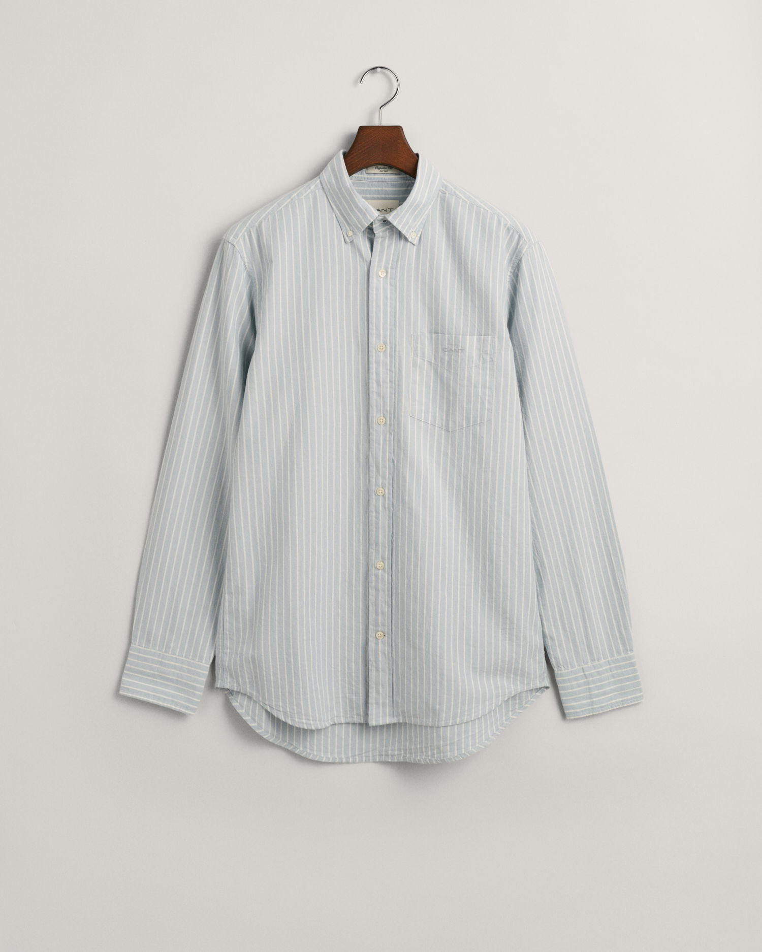 Regular Fit Striped Archive Oxford skjorte