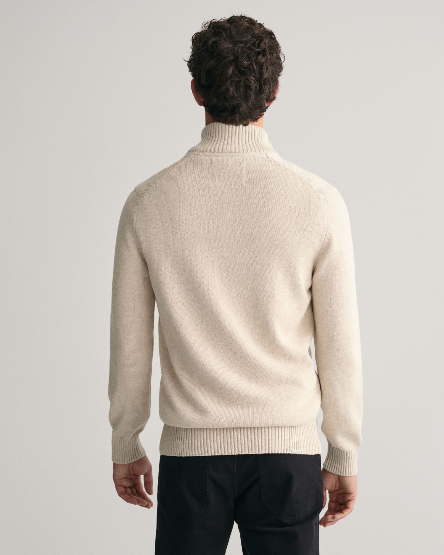 Bomullsgenser med half-zip