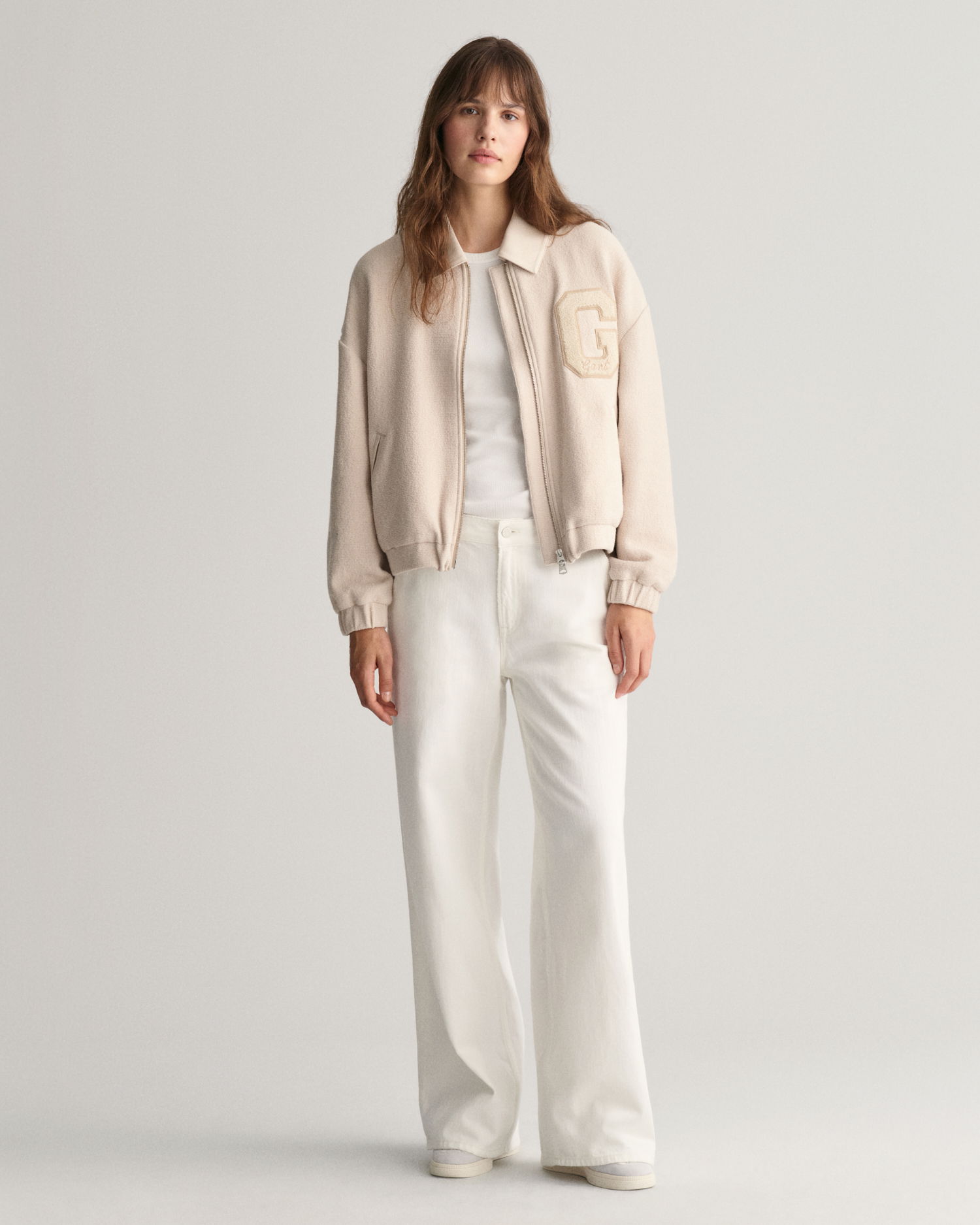 Teksturert Varsity-jakke