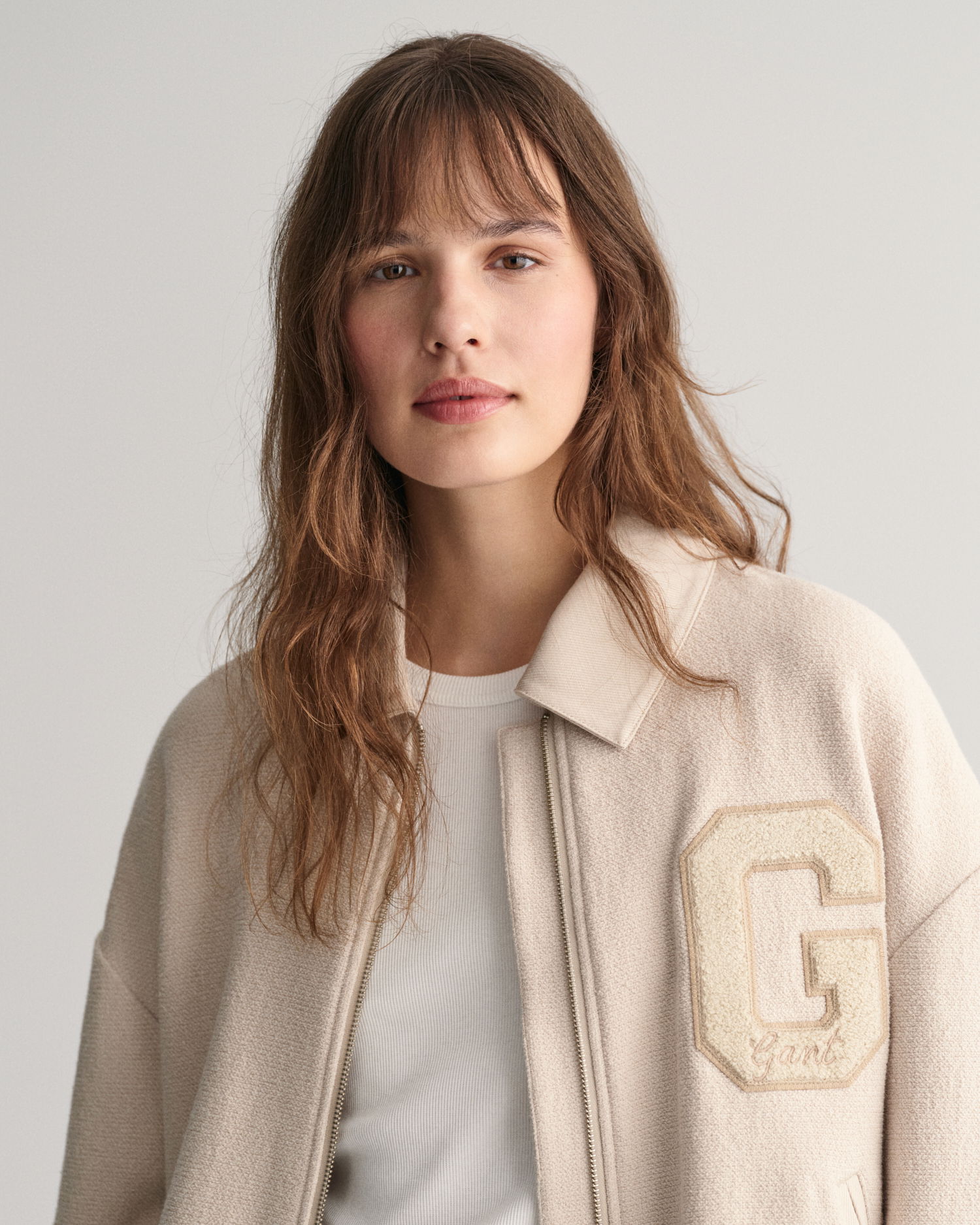 Teksturert Varsity-jakke