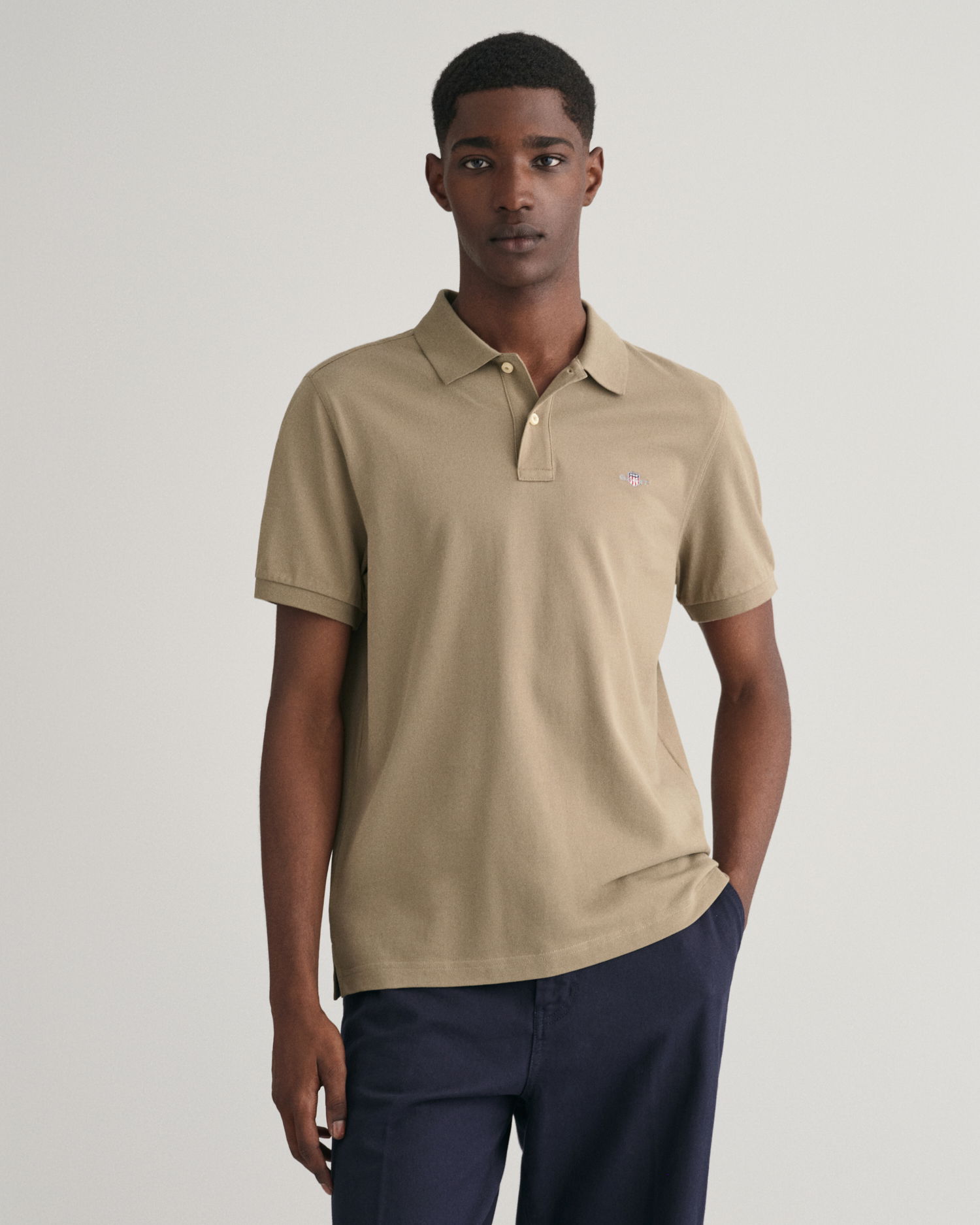 Klassisk piquéskjorte i regular fit