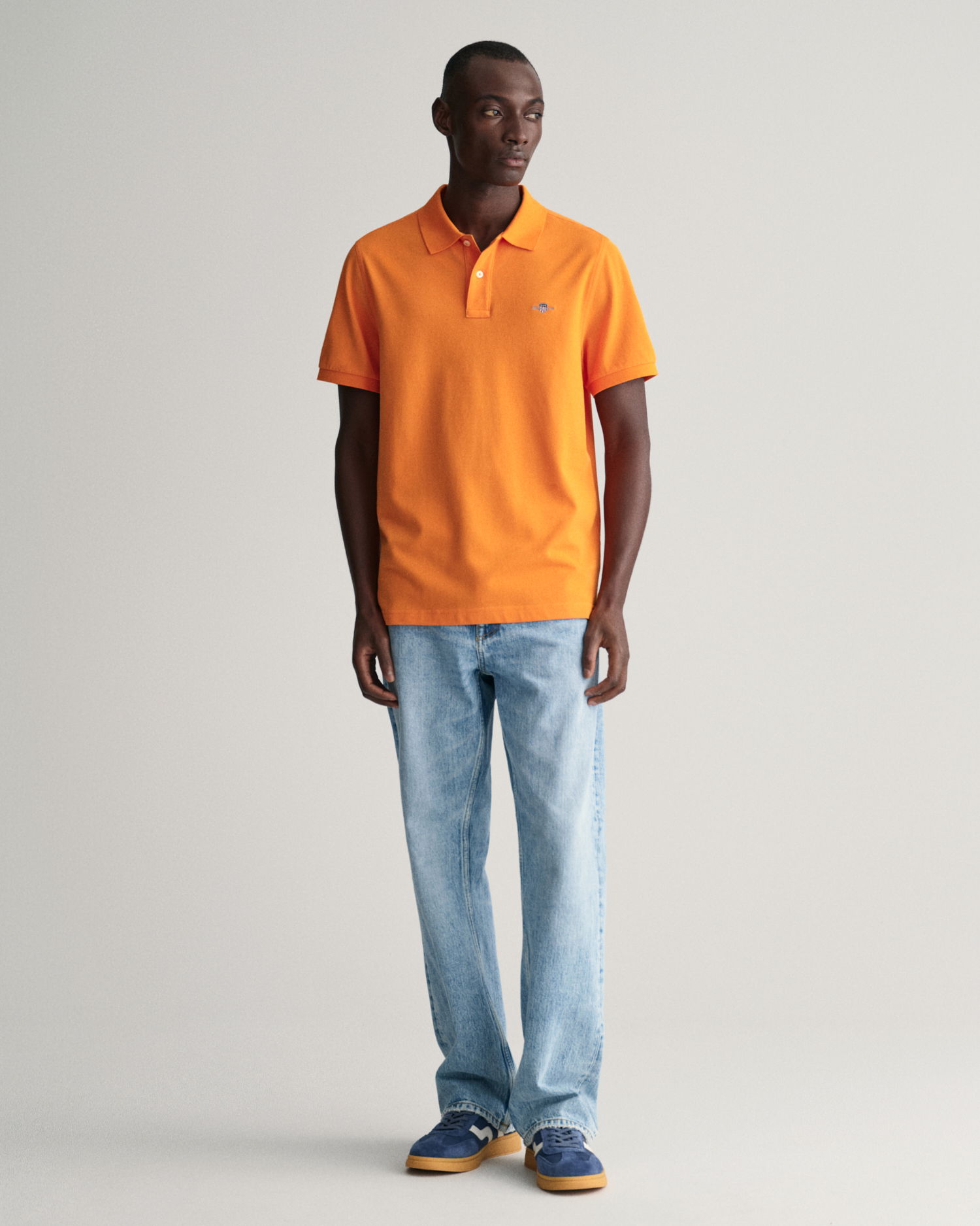Klassisk piquéskjorte i regular fit
