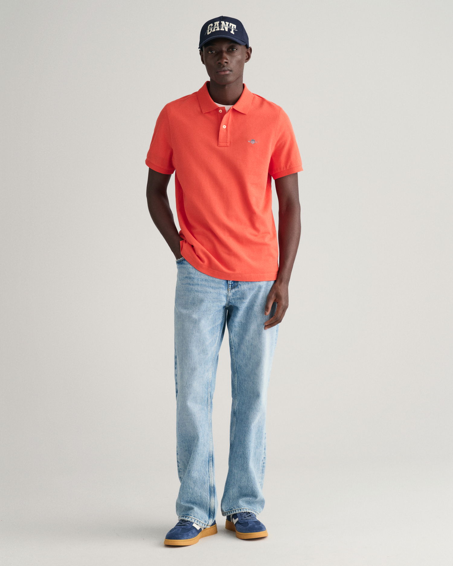 Klassisk piquéskjorte i regular fit