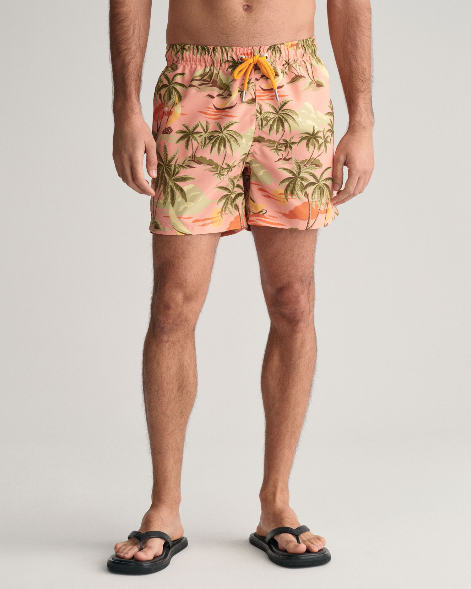 Svømmeshorts med hawaiisk trykk