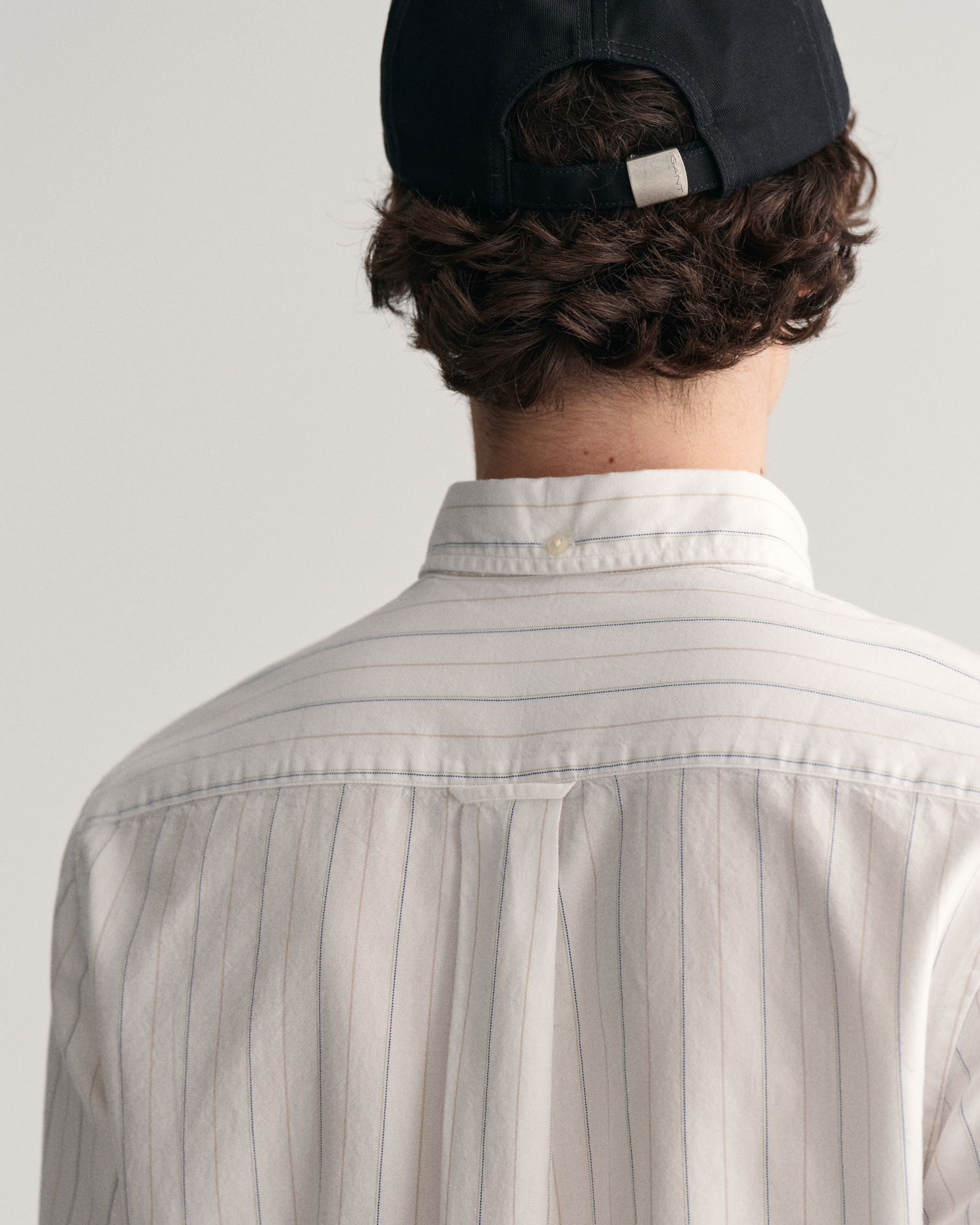 Regular Fit Striped Archive Oxford skjorte