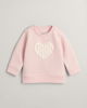 Baby Heart Graphic Sweatshirt med rund hals