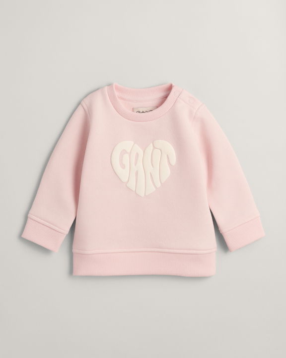 Baby Heart Graphic Sweatshirt med rund hals