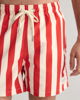 Badeshorts med brede striper