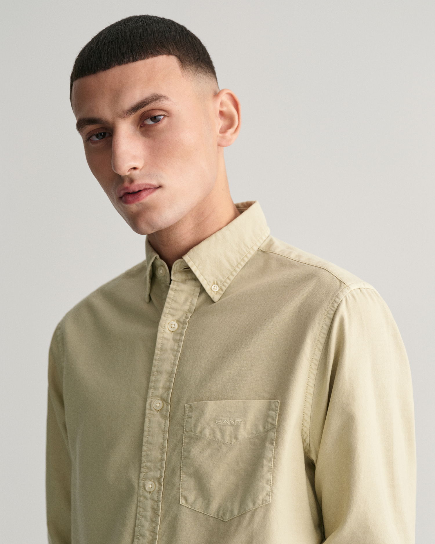 Regular Fit Sunfaded Archive Oxford-skjorte