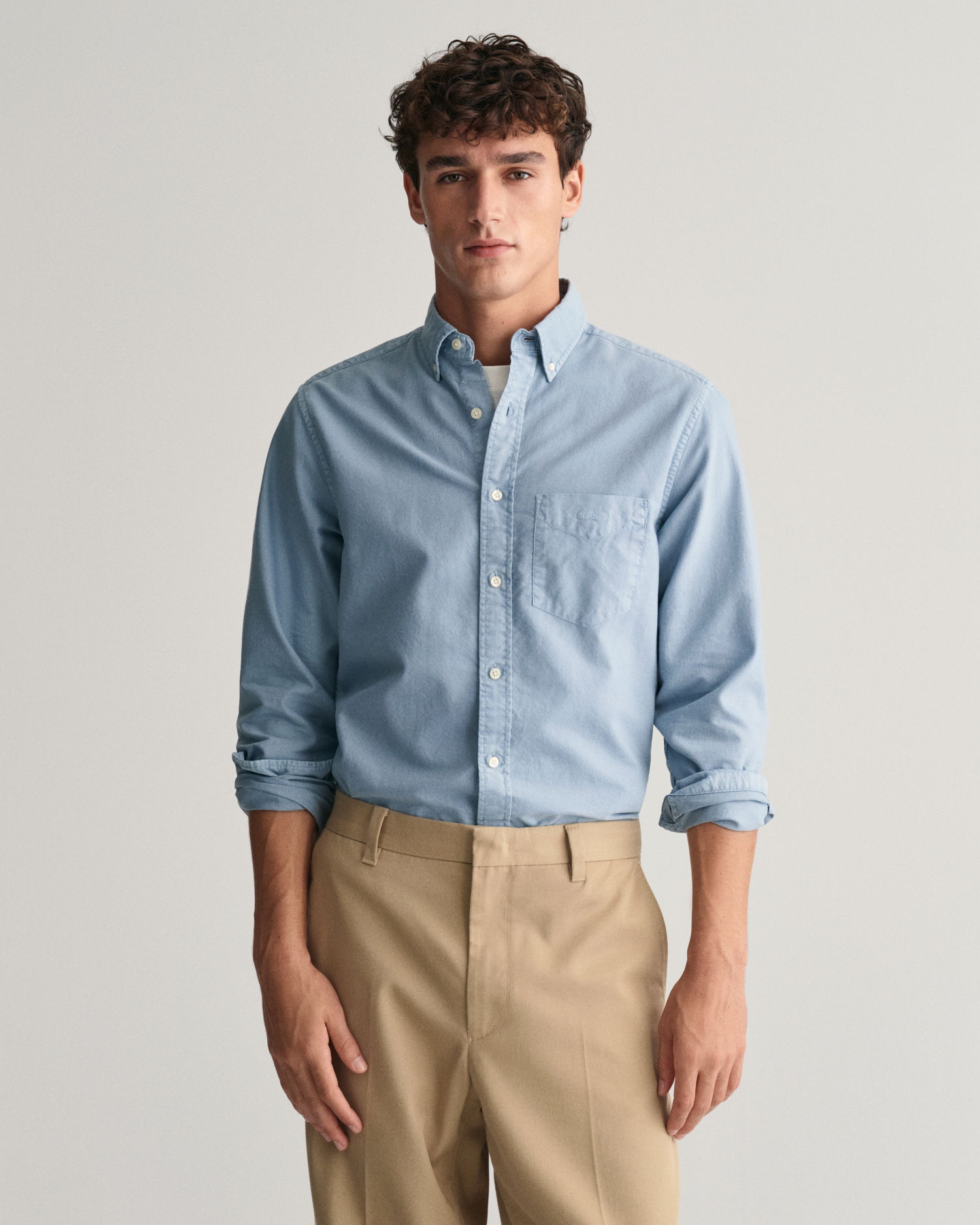 Regular Fit Sunfaded Archive Oxford-skjorte