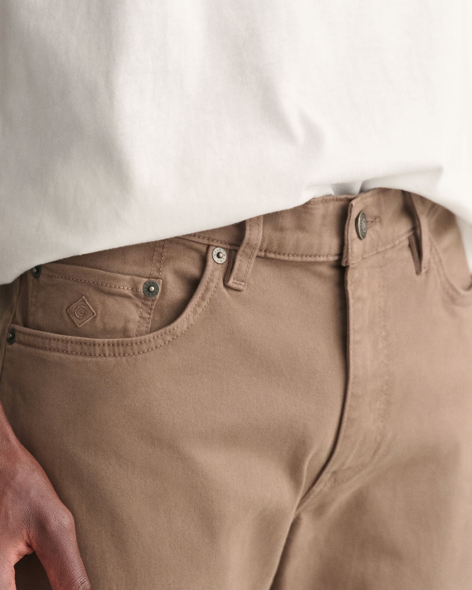 Desert jeans i slim-fit