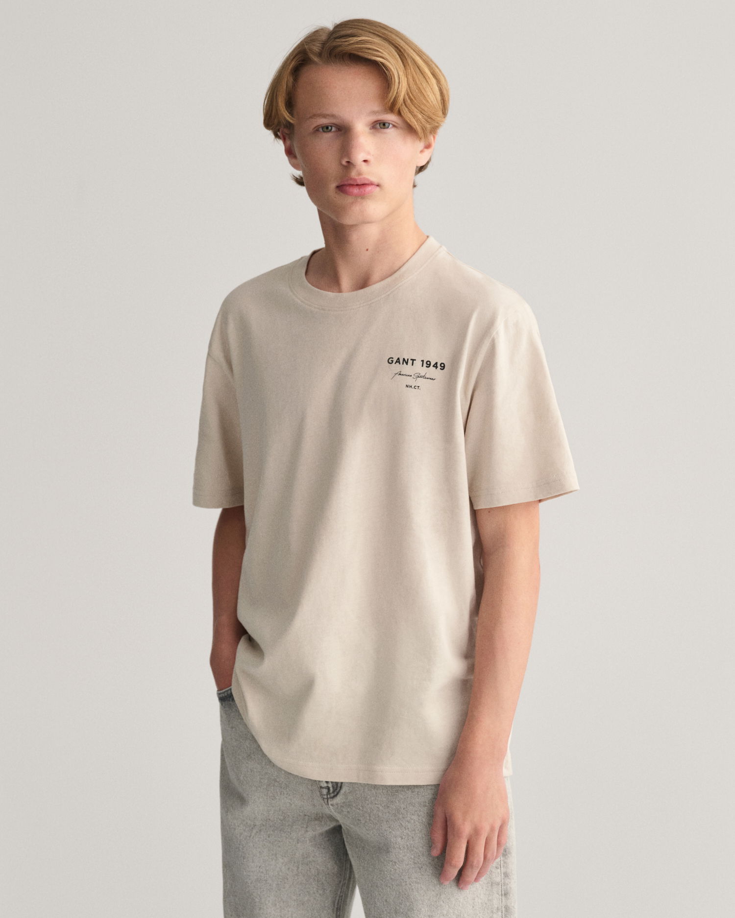 Teens Script Grafisk T-skjorte