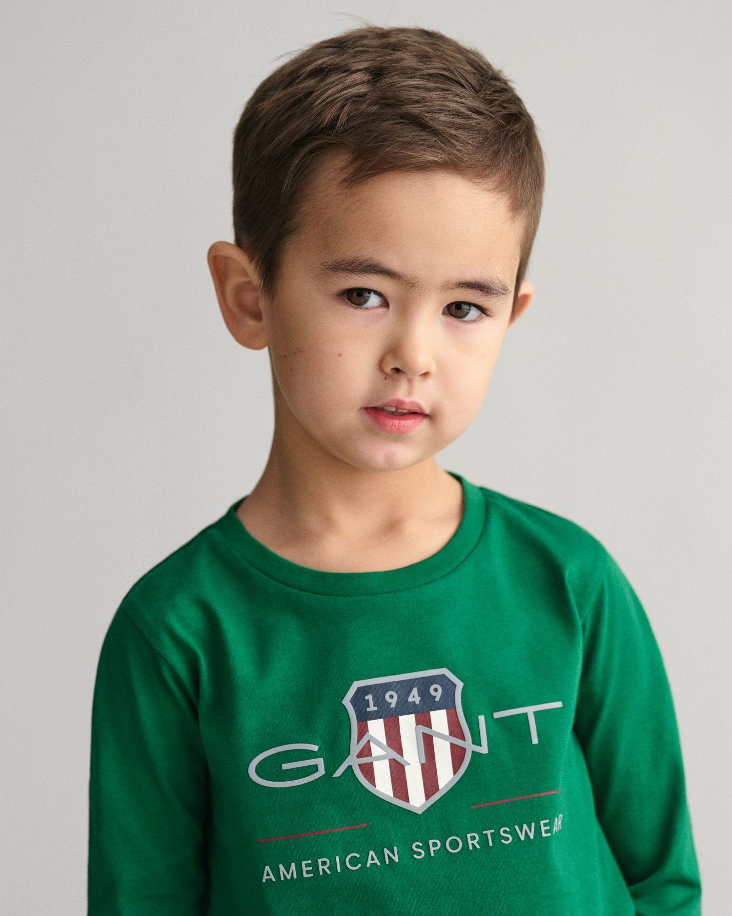 Kids Longsleeve med Archive Shield-logo