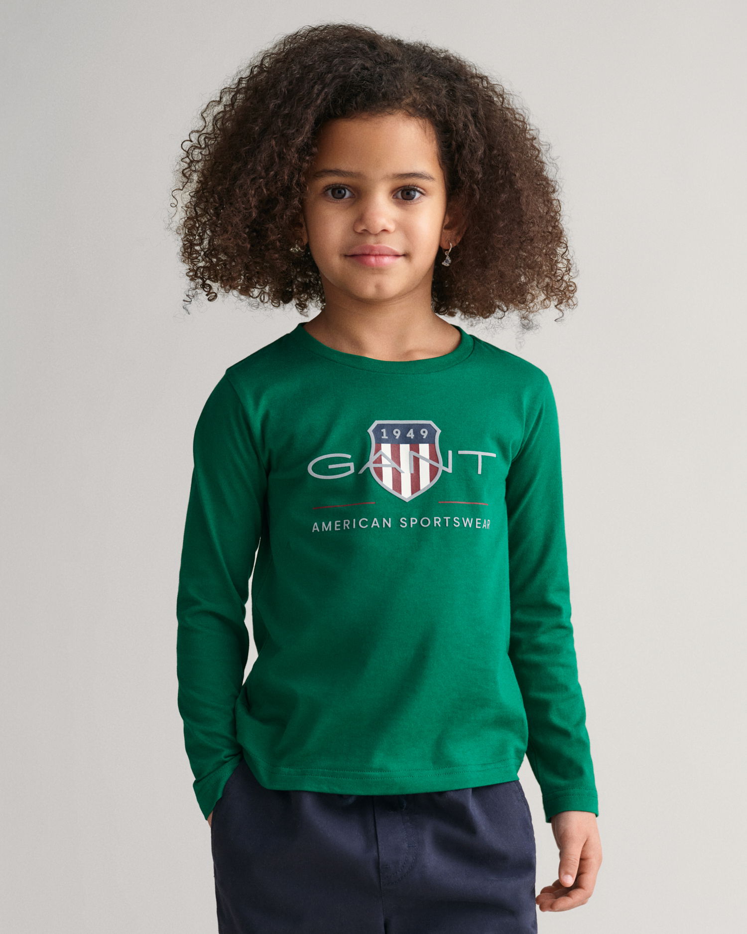 Kids Longsleeve med Archive Shield-logo
