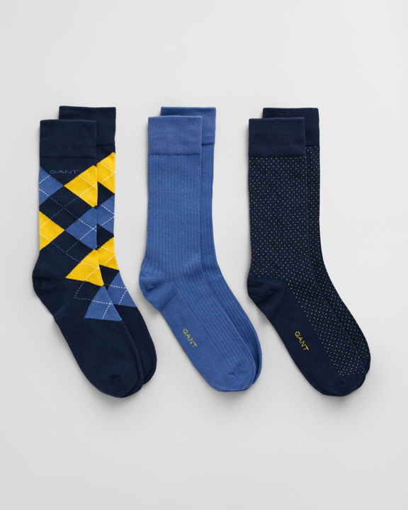 3-Pack Argyle Socks gaveeske