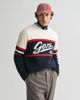 GANT Vintage grafisk genser med rund hals