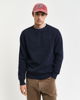 Vaffel teksturert sweatshirt med rund hals