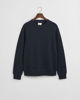 Vaffel teksturert sweatshirt med rund hals