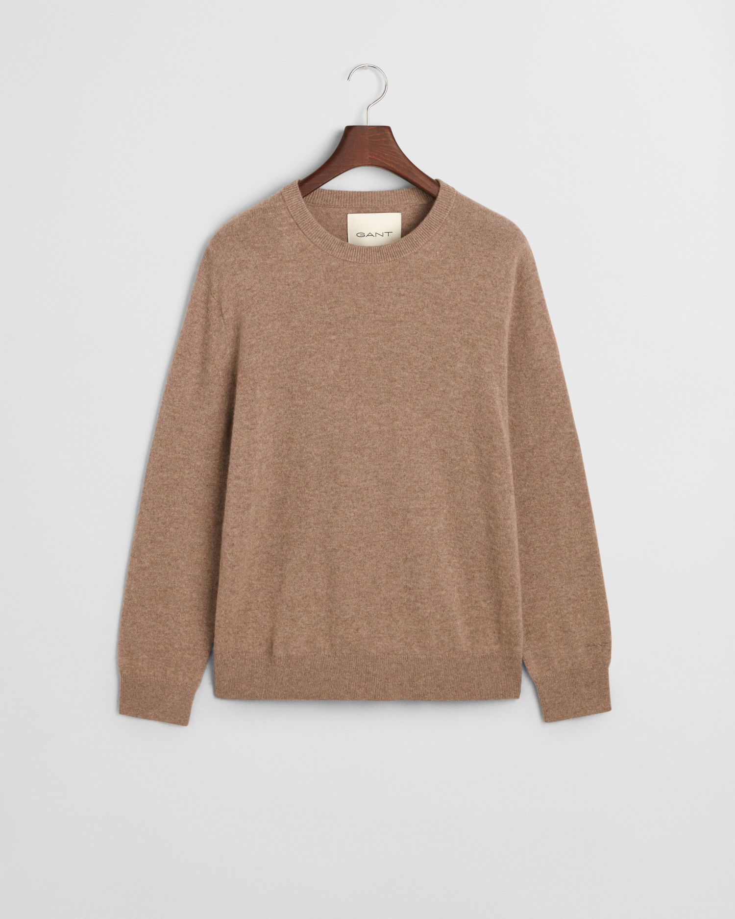 Cashmere genser med rund hals