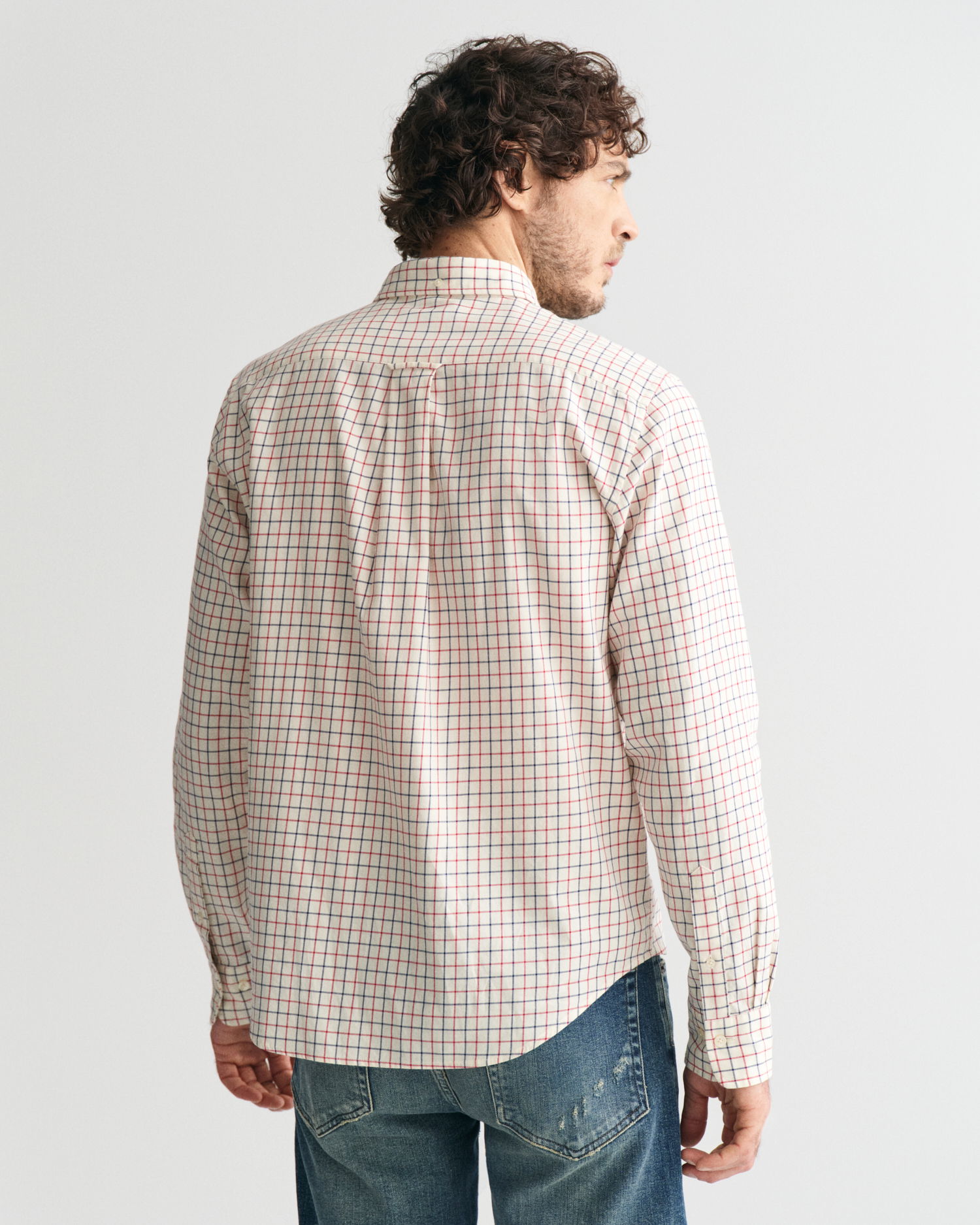 Regular Fit Tattersall Twill-skjorte