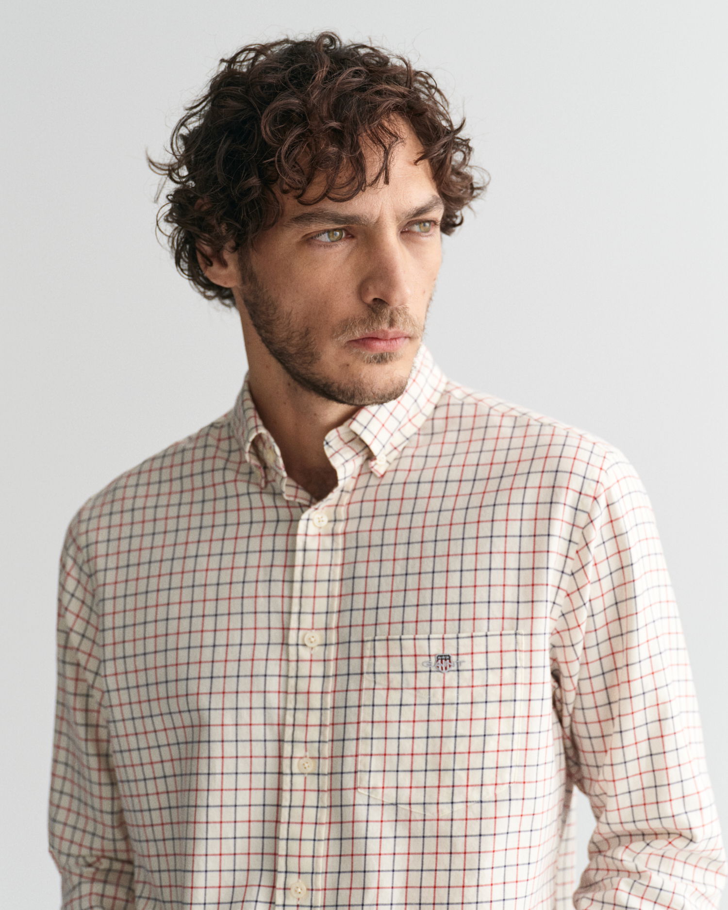 Regular Fit Tattersall Twill-skjorte