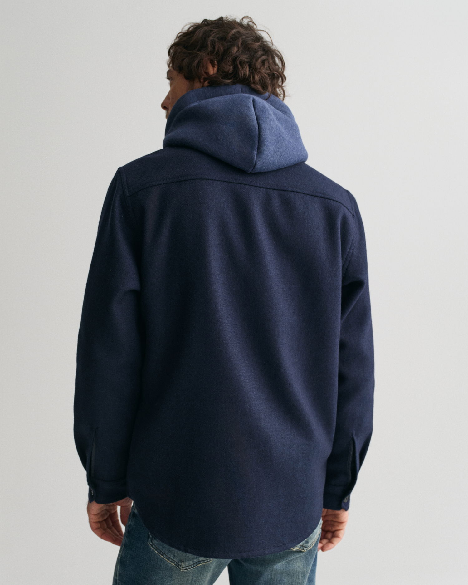 Overshirt i ullblanding