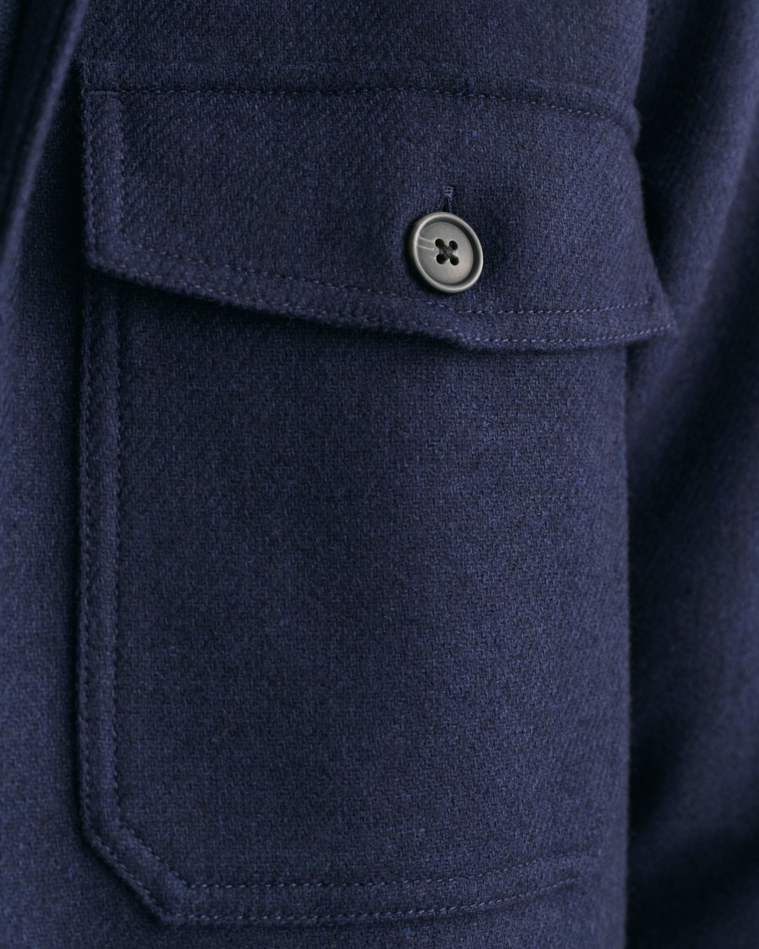 Overshirt i ullblanding