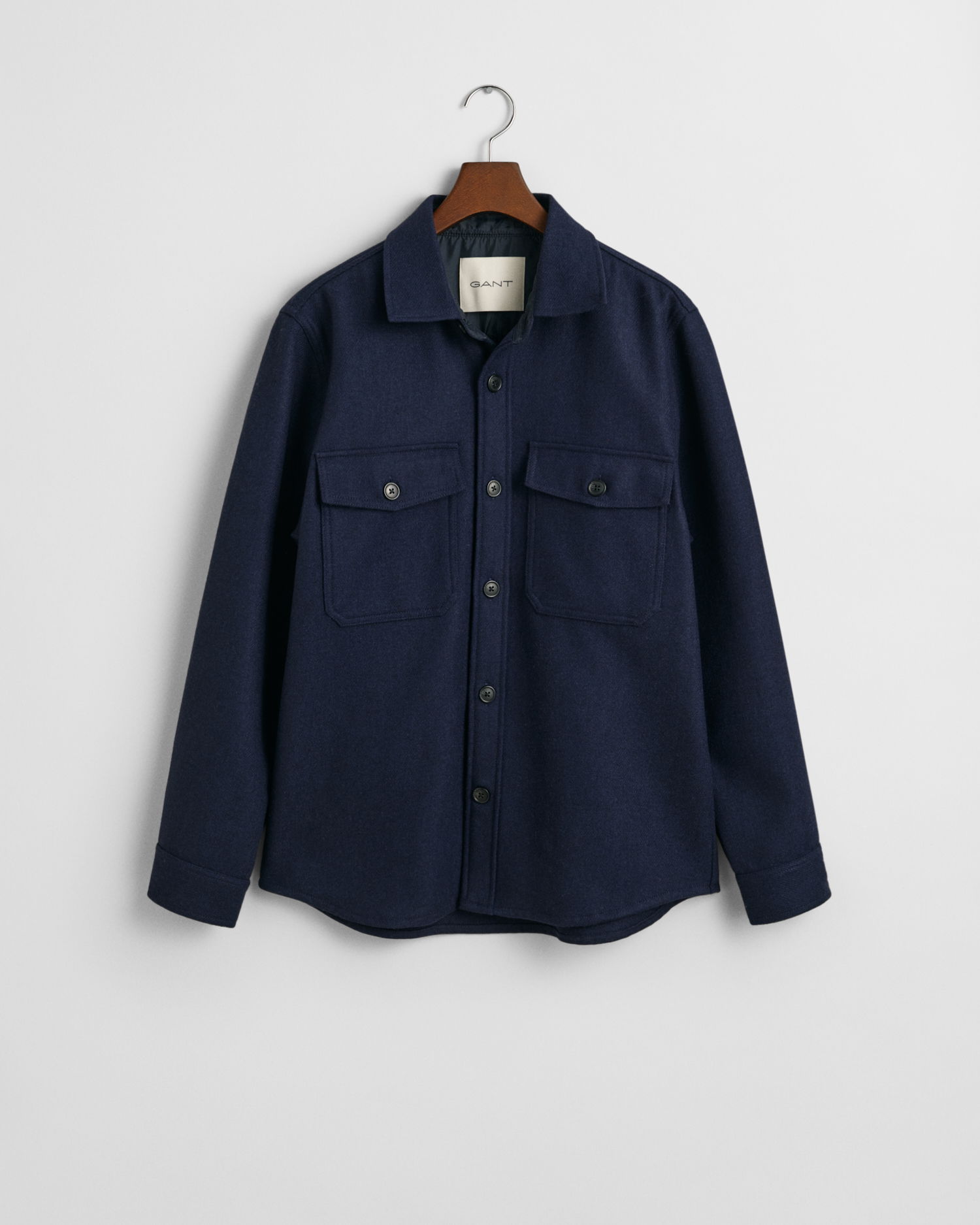 Overshirt i ullblanding