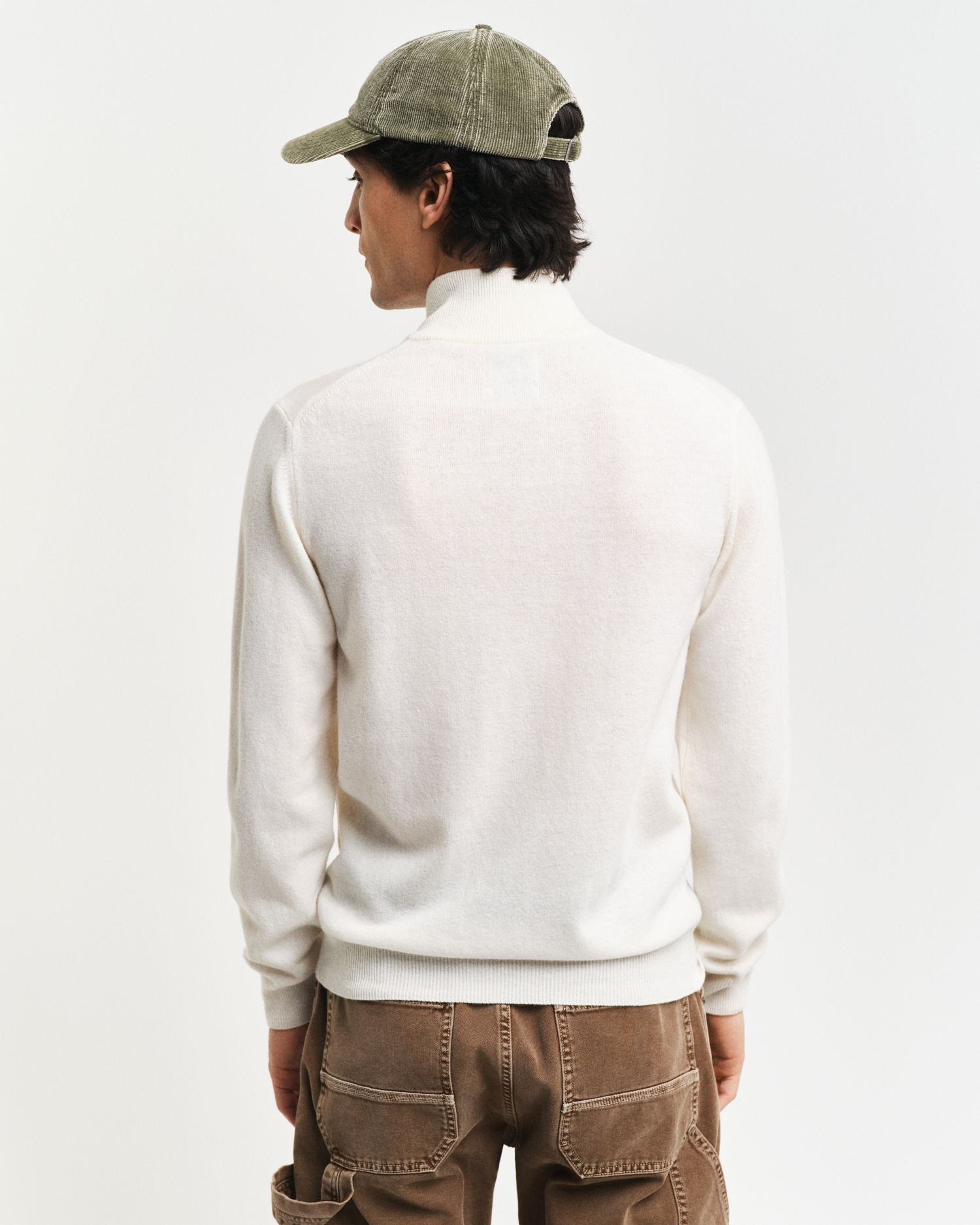 Lammeullsgenser med half-zip