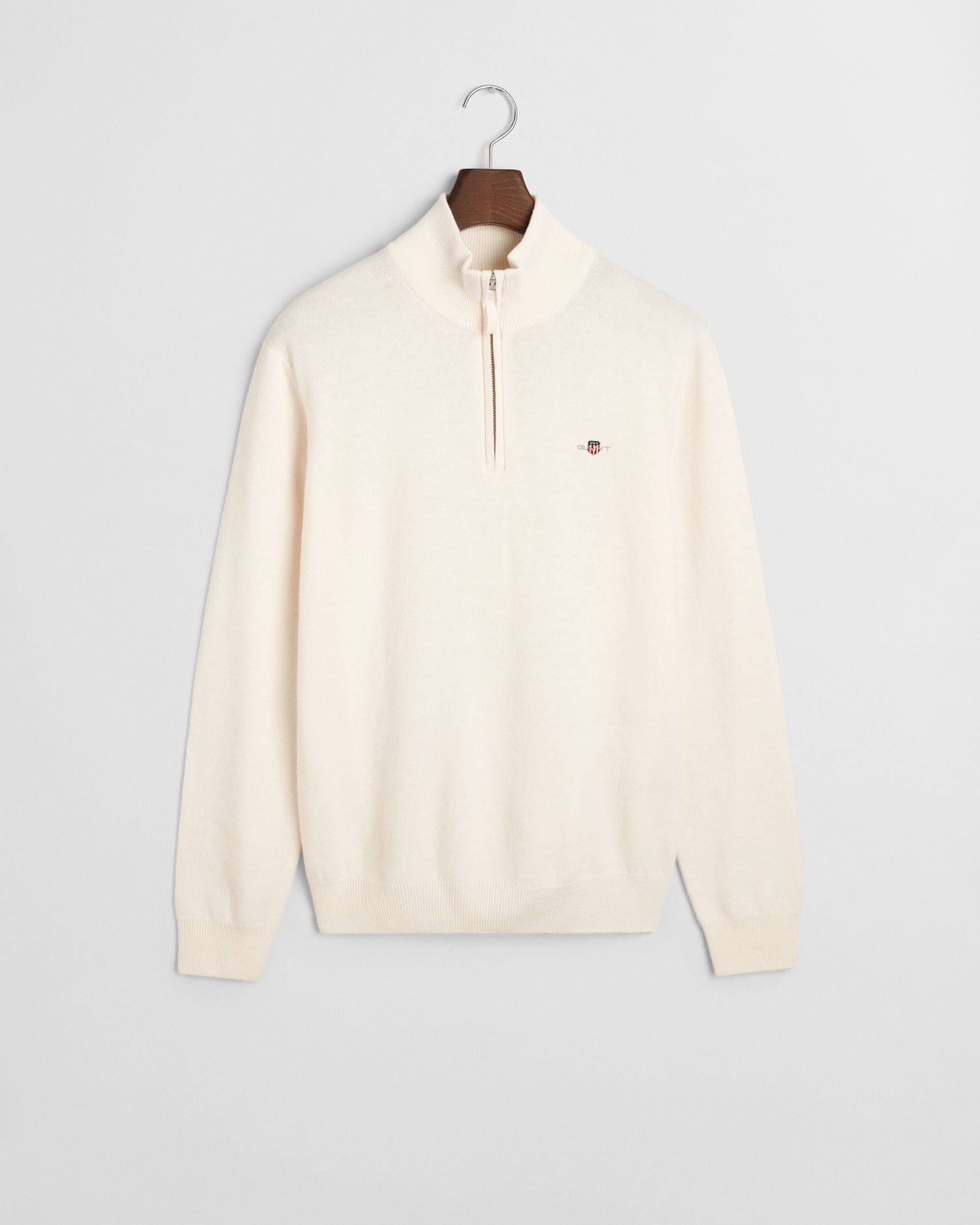 Lammeullsgenser med half-zip