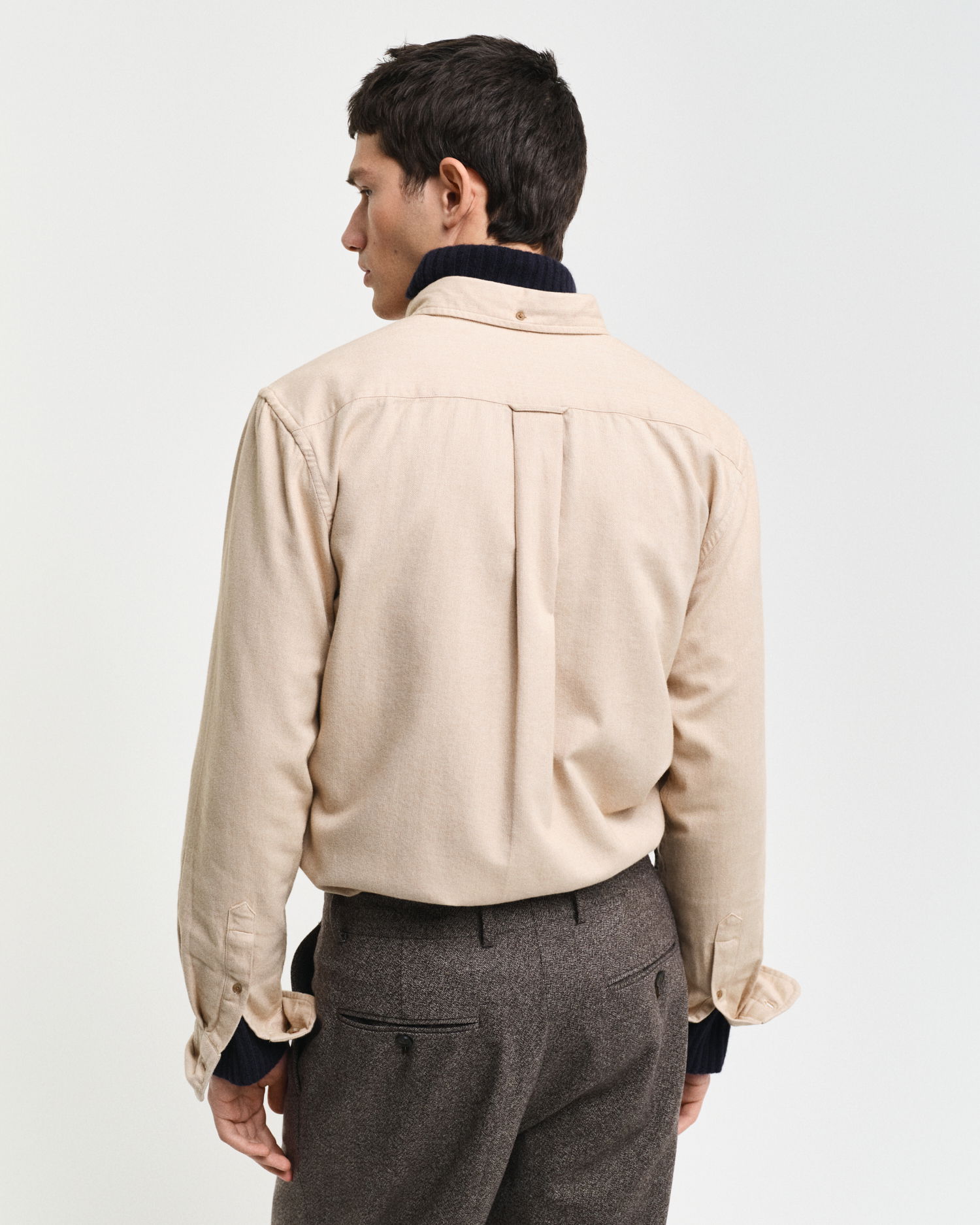 Regular Fit Flanell Herringbone Shirt