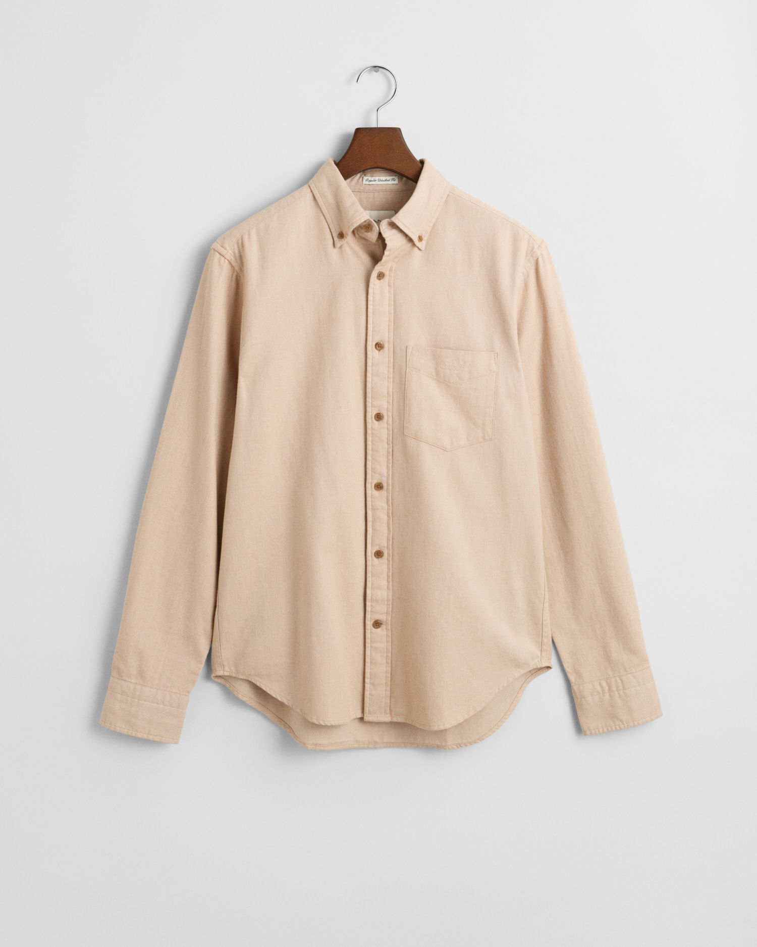 Regular Fit Flanell Herringbone Shirt