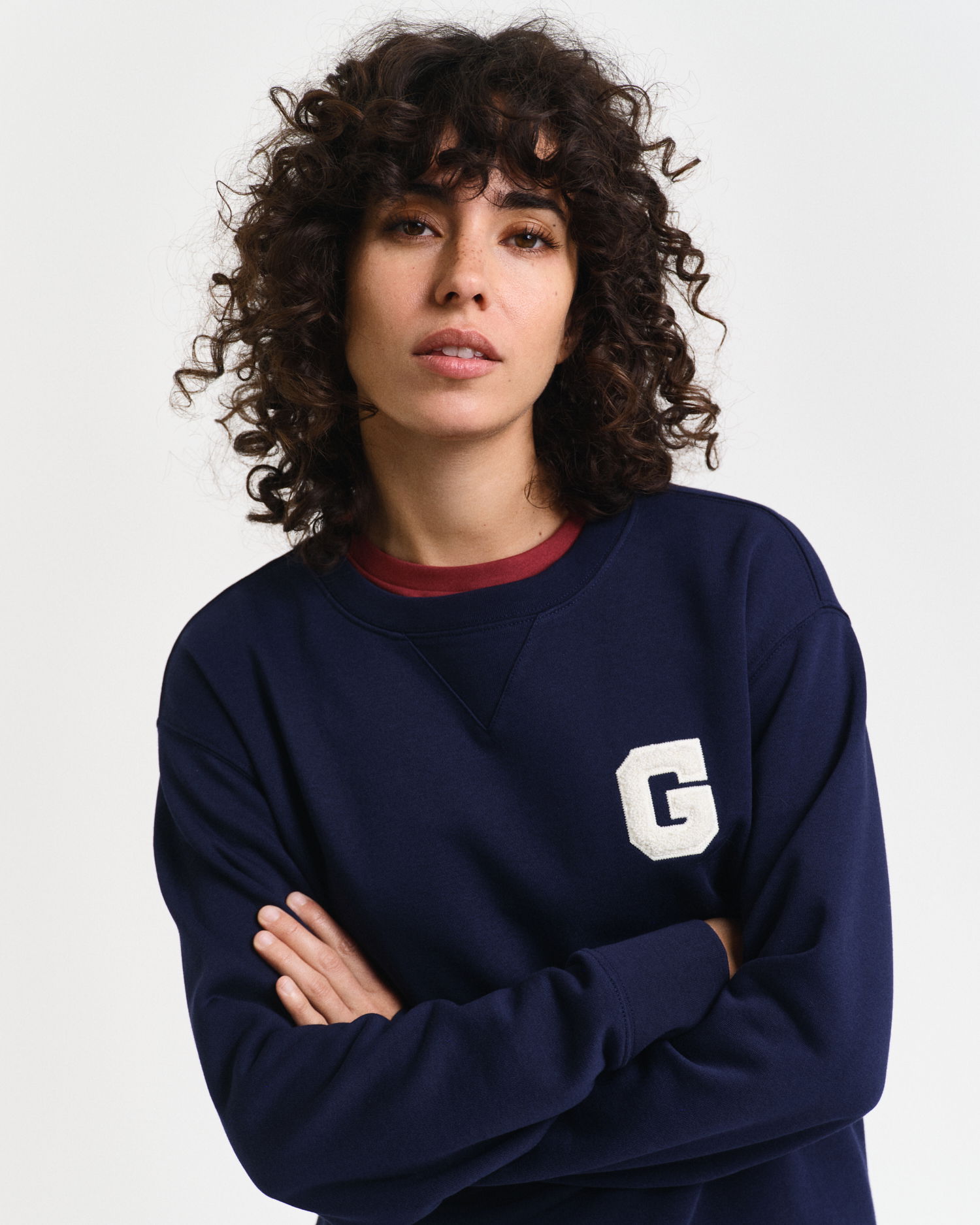 G Badge Sweatshirt med rund hals