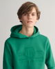Teens hettegenser med ensfarget logo