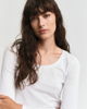 Longsleeve med scoop-neck