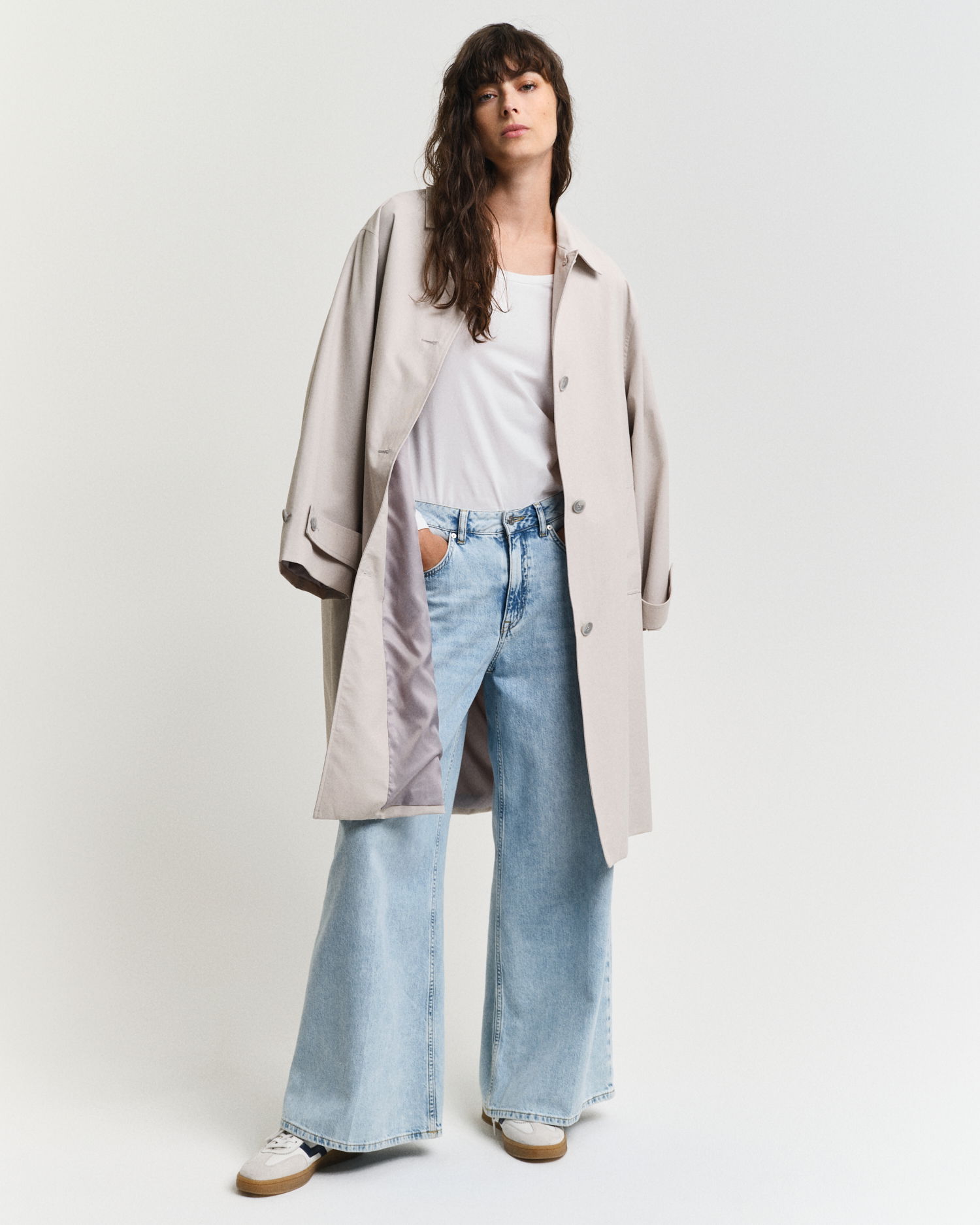 Longsleeve med scoop-neck