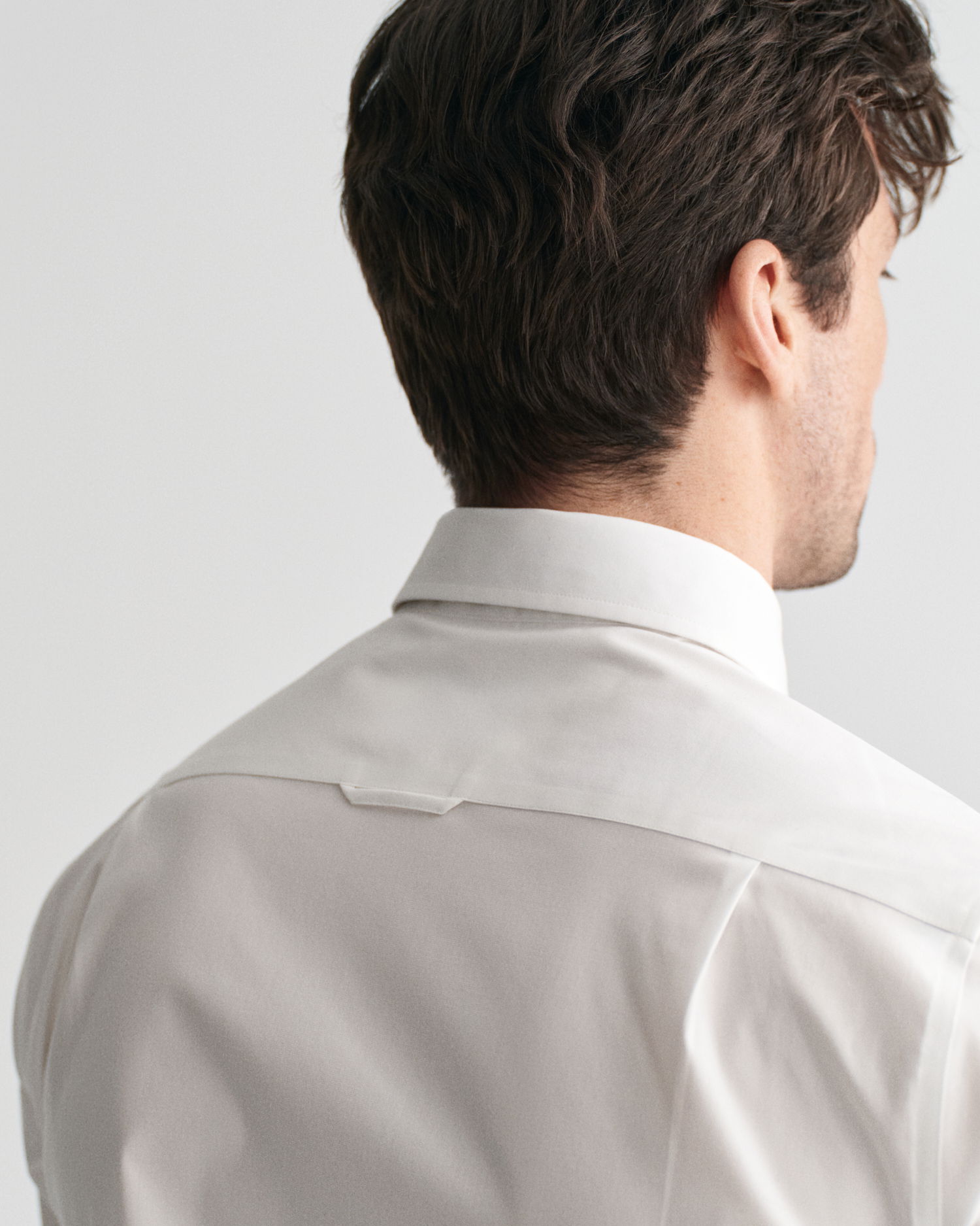 Slim fit poplin skjorte med stretch