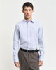 Slim fit poplin skjorte med stretch