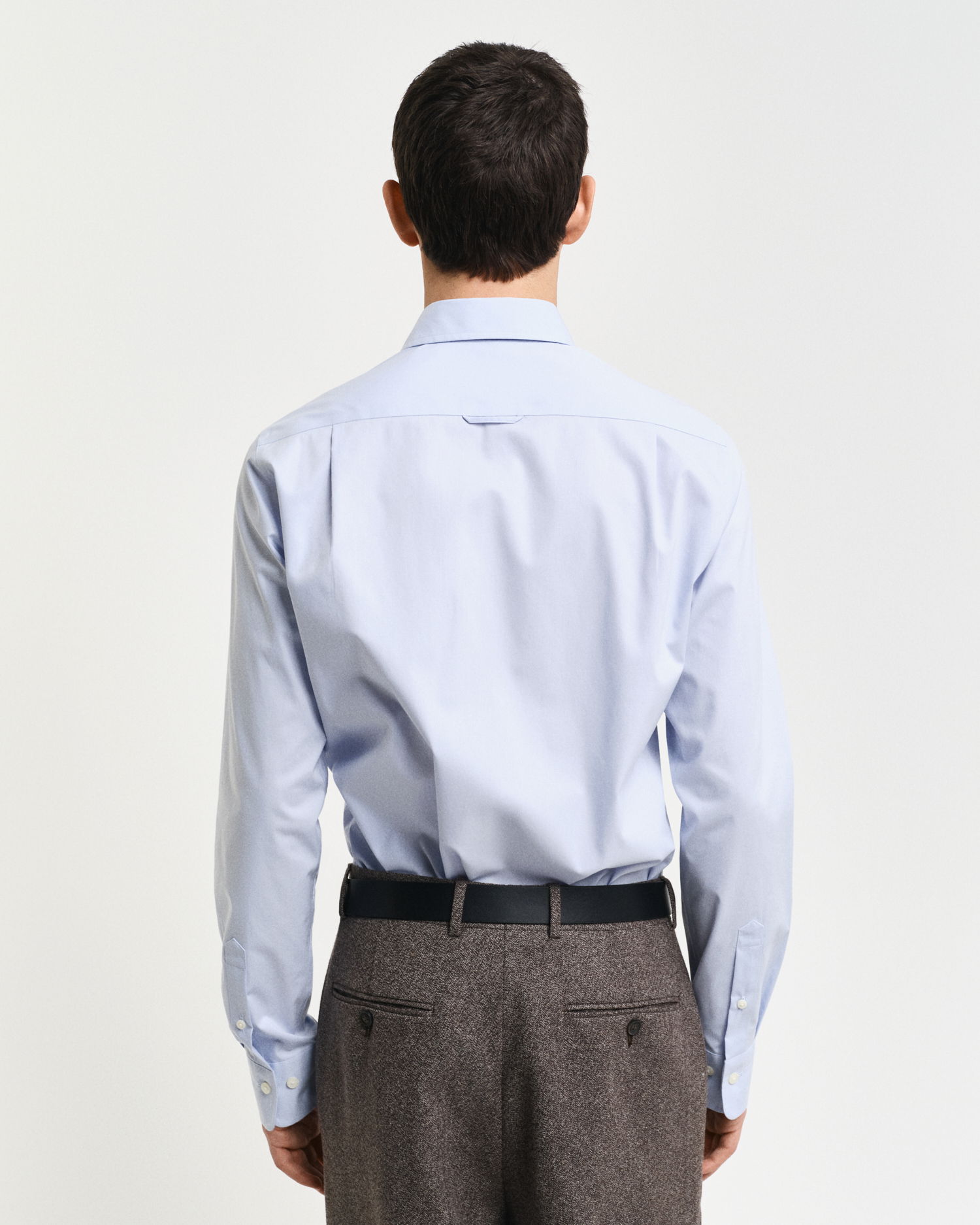 Slim fit poplin skjorte med stretch