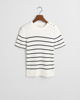 Ribbet Breton Genser med rund hals