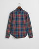 Rutete indigoskjorte, regular fit
