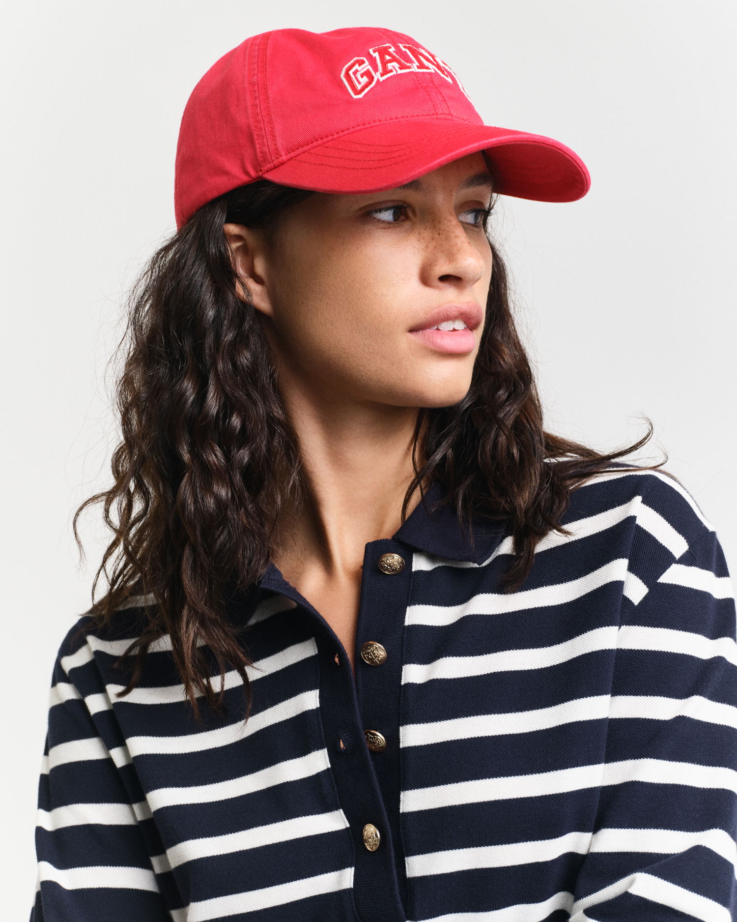 Breton stripete langermet piképoloskjorte