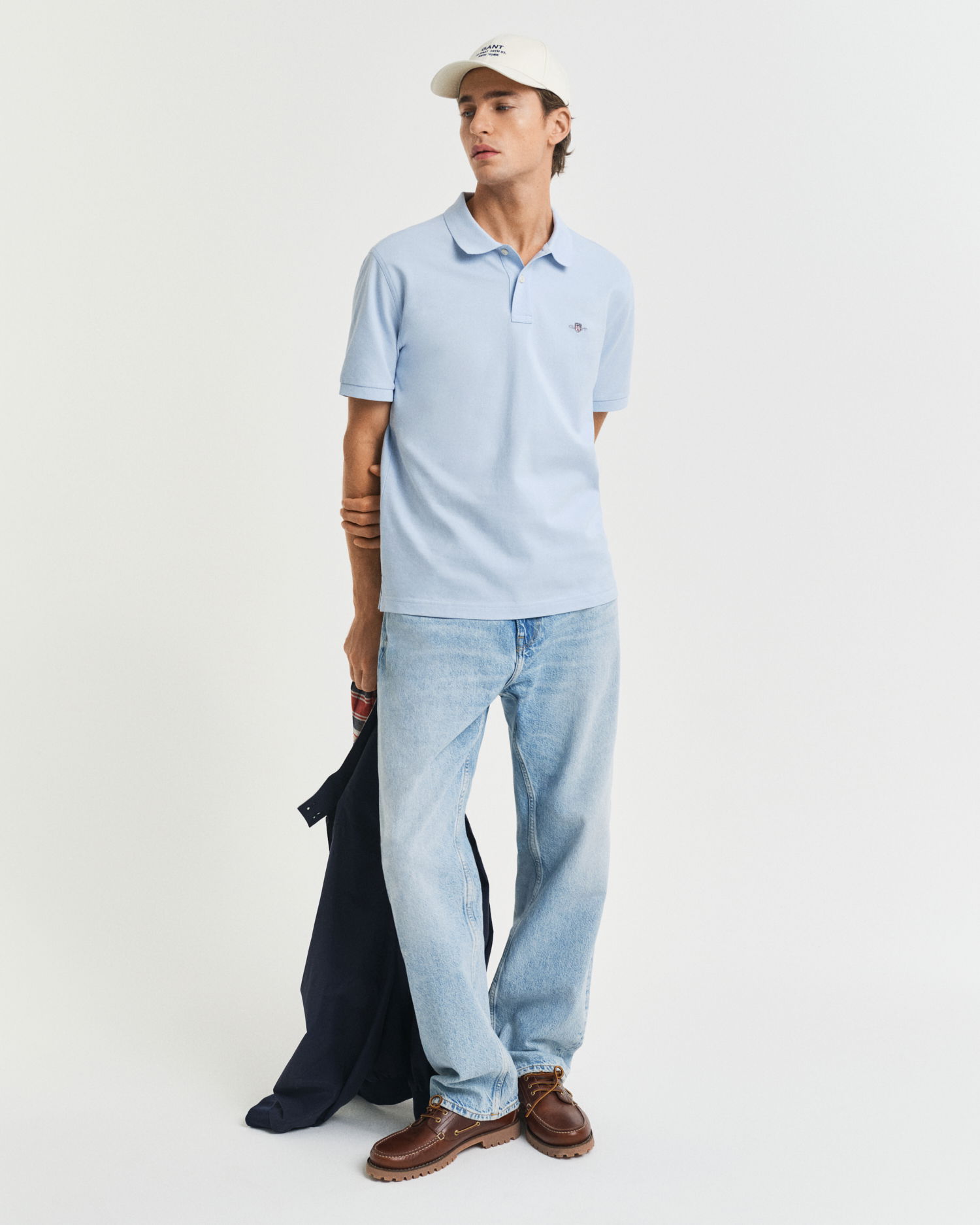 Klassisk piquéskjorte i regular fit