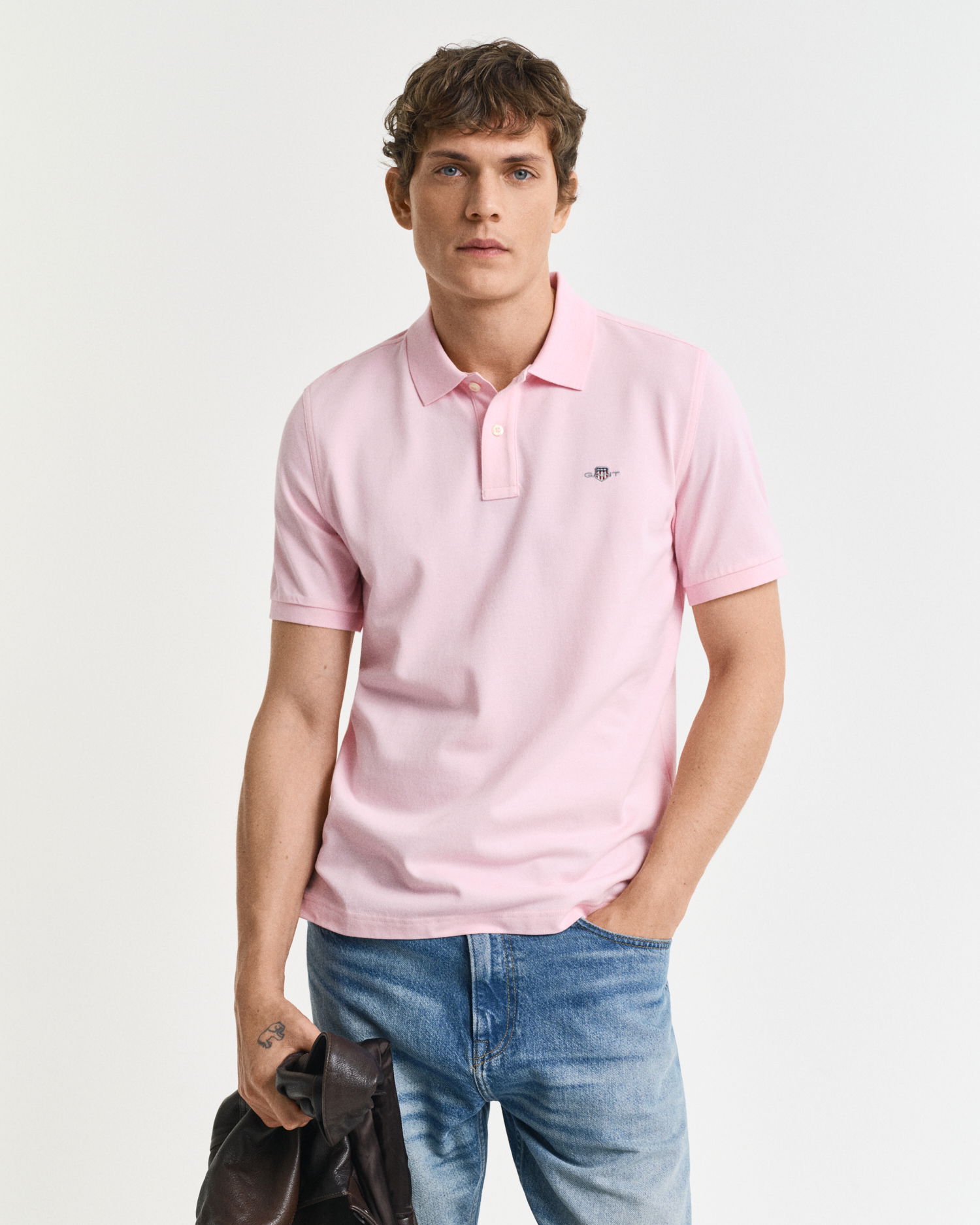 Klassisk piquéskjorte i regular fit